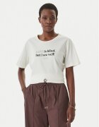 Liu Jo Sport Tricou TA6266 JS923 Écru Regular Fit