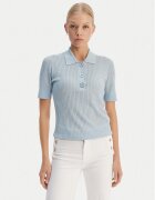 Liu Jo Tricou polo WA6285 MS46J Albastru celest Slim Fit