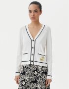 Luisa Spagnoli Cardigan Canaria 100003 Écru Regular Fit
