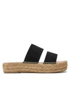 Manebi Espadrile Hamptons Double Sole 2 Bands Sandals K 1.0 JB Negru