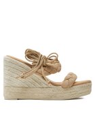 Manebi Espadrile Hamptons Two Braided Bands Wedge Espadrilles M 1.1 WE Bej