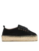 Manebi Espadrile Lace-Up Espadrilles K 1.0 E0 Negru