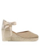 Manebi Espadrile Low Wedge Espadrilles M 1.1 WL Bej