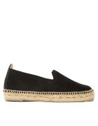 Manebi Espadrile Suede Flat Espadrilles Negru