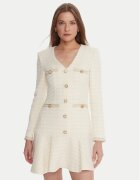 Marciano Guess Rochie cocktail 5BGK36 7394A Écru Regular Fit