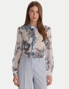Marella Cămașă Canapa 2613111151 Albastru celest Relaxed Fit