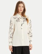 Marella Cămașă Yacht 2513111043 Écru Relaxed Fit