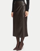Marella Fustă din imitație de piele Emme by Utile 2625776012 Maro închis Regular Fit