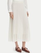 Marella Fustă plisată Gabbia 2613101085 Écru Regular Fit