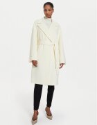 Marella Palton de lână Marna 2423016011 Écru Regular Fit