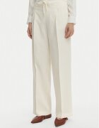 Marella Pantaloni din material Alloro 2613131115 Écru Regular Fit