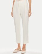Marella Pantaloni din material Izabel 31310511200 Écru Regular Fit