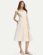 Marella Rochie de zi Ossola 2513221172 Écru Regular Fit