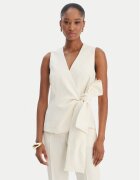 Marella Vestă de costum Lirica 2613161043 Écru Regular Fit