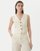 Marella Vestă de costum Veranda 2615151032 Écru Regular Fit