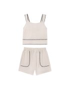 Mayoral Compleu top și pantaloni scurți din material textil 6213 Regular Fit