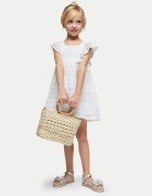 Mayoral Rochie de vară 3924 Écru Regular Fit