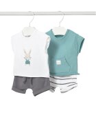 Mayoral Set 2 tricouri și pantaloni scurți 1626 Regular Fit