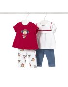 Mayoral Set 2 tricouri și pantaloni scurți 1736 Regular Fit