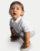 Mayoral Set cămașă și șorturi din material textil 1225 Albastru celest Regular Fit