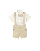 Mayoral Set cămașă și șorturi din material textil 1226 Regular Fit
