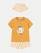 Mayoral Set de tricou și costum de baie 1620 Regular Fit