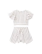 Mayoral Set top i pantaloni scurti 3949 Écru Regular Fit