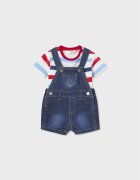 Mayoral Set tricou și salopetă 1628 Regular Fit
