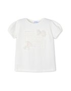 Mayoral Tricou 3001 Écru Regular Fit