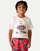 Mayoral Tricou 3065 Écru Regular Fit