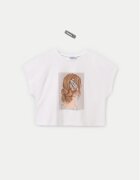 Mayoral Tricou 6021 Écru Relaxed Fit