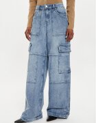 Michael Michael Kors Blugi MT4905HEB1 Wide Leg