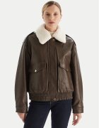 Michael Michael Kors Geacă din imitație de piele 77A1487M52 Relaxed Fit