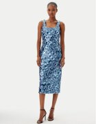 Michael Michael Kors Rochie cocktail MS5830EHHS Albastru celest Slim Fit