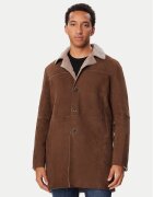 Milestone Blană naturală MSLaurin 631624 21540-1 Maro Regular Fit
