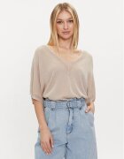 Morgan Bluză 241-MCHRIS Bej Relaxed Fit