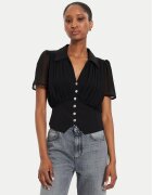 Morgan Bluză 242-OPLIA Negru Regular Fit