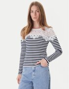 Morgan Bluză 251-TMACO Bleumarin Slim Fit