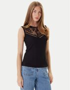 Morgan Bluză 252-DALI Negru Slim Fit