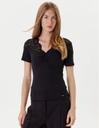 Morgan Bluză 252-DELINE Negru Slim Fit