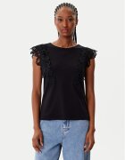 Morgan Bluză 252-DFLOWER Negru Regular Fit
