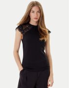 Morgan Bluză 252-DODO Negru Slim Fit