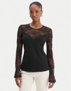 Morgan Bluză 261-TMELO Negru Slim Fit