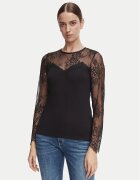 Morgan Bluză 262-TYA Negru Regular Fit
