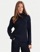 Morgan Bluză cu gât 232-MSTORI Bleumarin Regular Fit