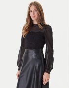 Morgan Body 251-TWIST Negru Slim Fit