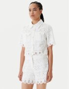Morgan Cămașă 251-CREMA Alb Regular Fit