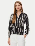 Morgan Cămașă 251-TRIBO Negru Regular Fit