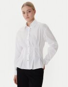 Morgan Cămașă 261-CORSET Alb Slim Fit