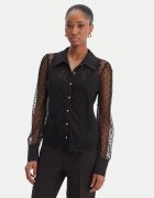 Morgan Cămașă 261-TMUSIC Negru Regular Fit